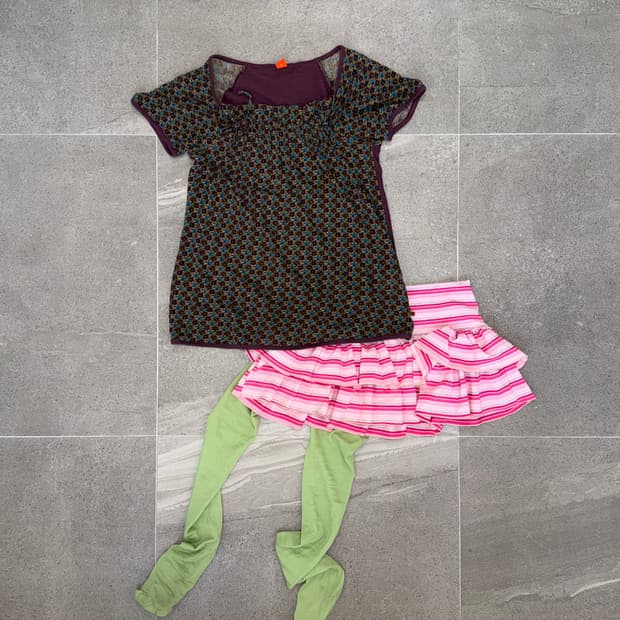 Hugo Boss brown floral ribbon blouse