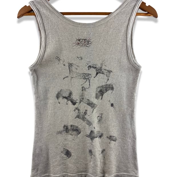 Kapital Graphic Sleeveless Top3372