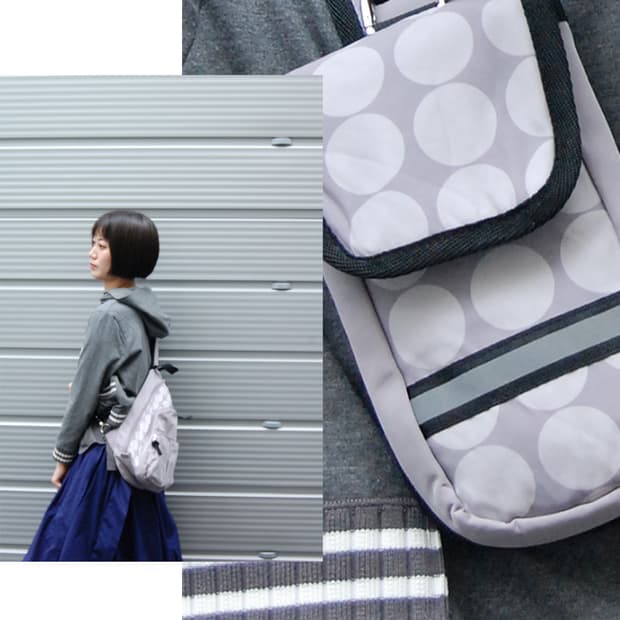 Polka dot sling bag