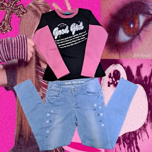 y2k 갸루 펑크 락시크 코디세트 코디셋 2000s