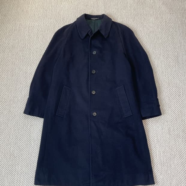 잉글랜드 캐시미어 싱글 발마칸 코트