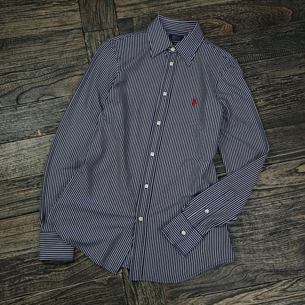 [폴로 랄프로렌] 포니 로고 자수 스트라이프 셔츠 M17523