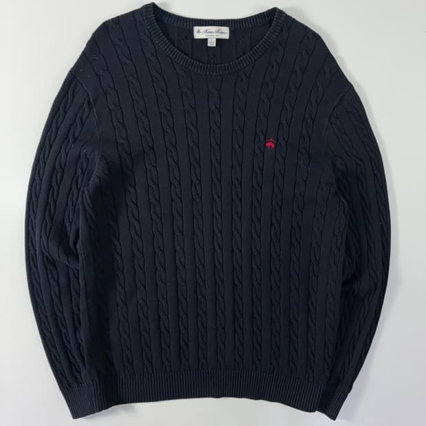 Brooks Brothers 브룩스 브라더스 코튼 셰틀랜드 케이블 니트