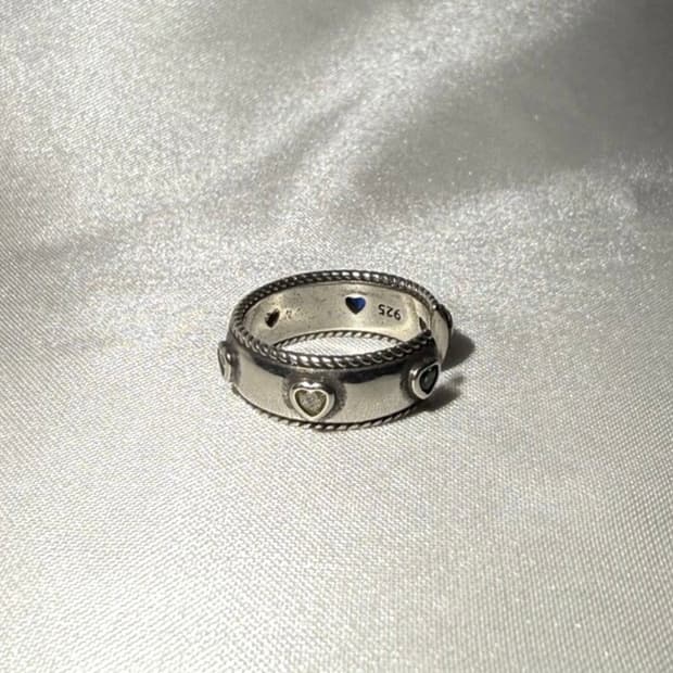 <새상품>실버925 오픈링 하트링 실버링 빈티지링 은반지 하트반지