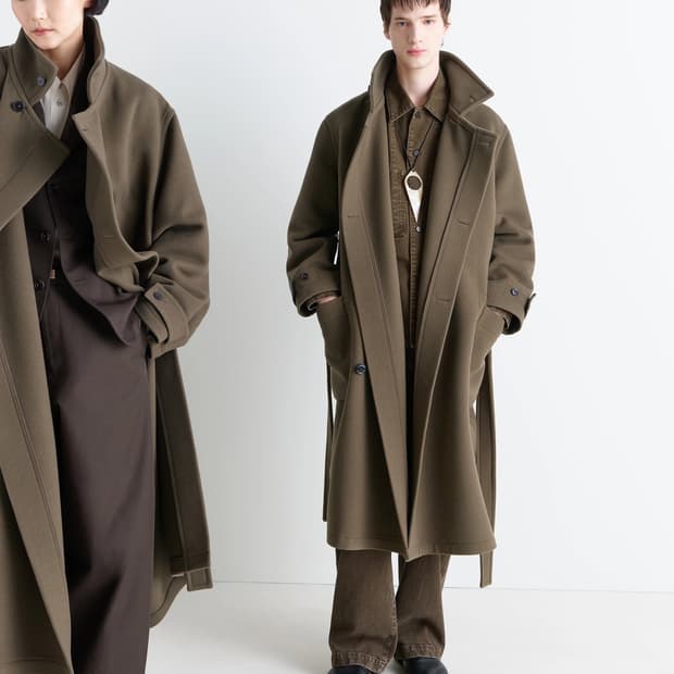 [S,M,L]르메르 25fw 랩 코트/다크 스쿼럴