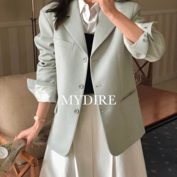 마이디르 포멀 쓰리버튼 클래식 자켓 - Mint