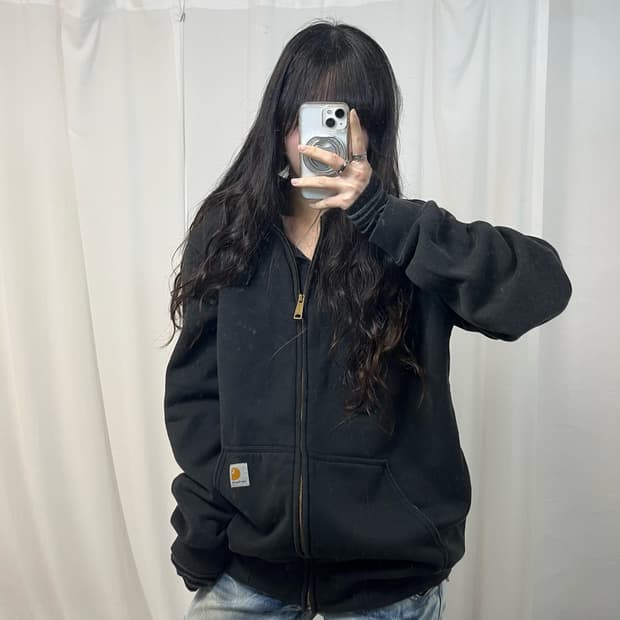 Carhartt Black Hoodie Zip-up