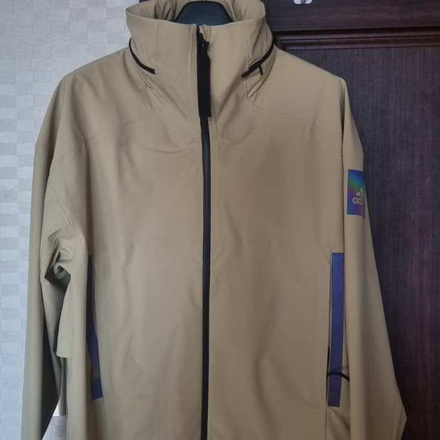 아디다스 마이쉘터 베이지 레인 레디 바람막이 자켓 L