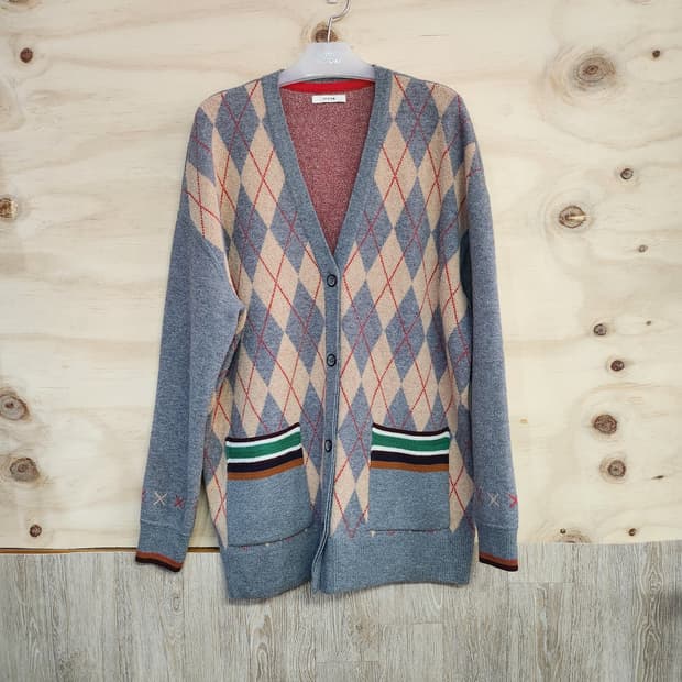 369) 시스템 System 아가일 패턴 가디건