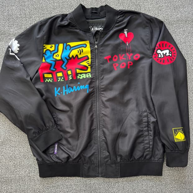 Members Only x Keith Haring Tokyo Pop 자켓