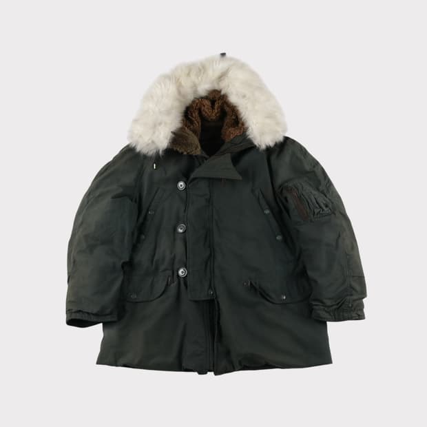 [L] 80's 미군 오리지널 N-3B 플라이트 항공 자켓