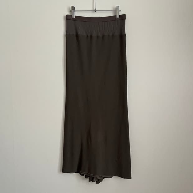 bias cut wool skirt