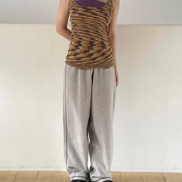 Baserange Flute Tank, Brown Melange