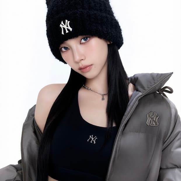 Mlb 카리나 고양이 비니 