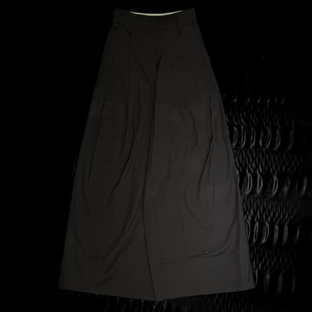 렉토 20FW 하이웨스트 와이드 팬츠