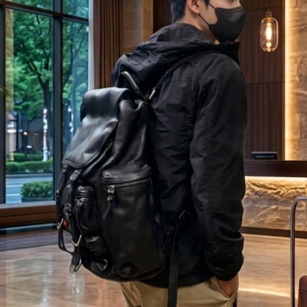 돌체앤가바나 가죽 백팩