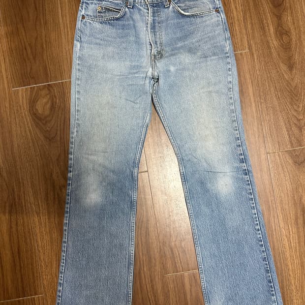 80s 빈티지 리바이스 517 부츠컷 데님 팬츠