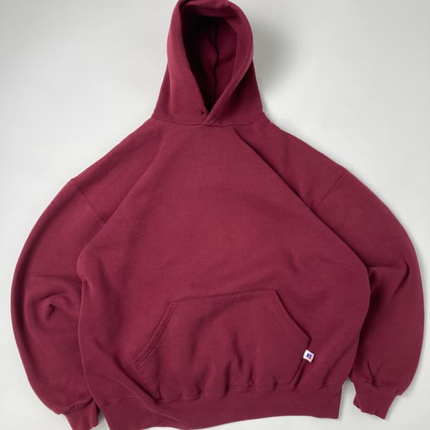 90s Russell Hoodie (burgundy)