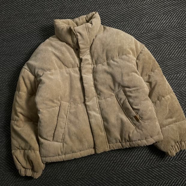 후아유 골덴 코듀로이 패딩 점퍼y 3932