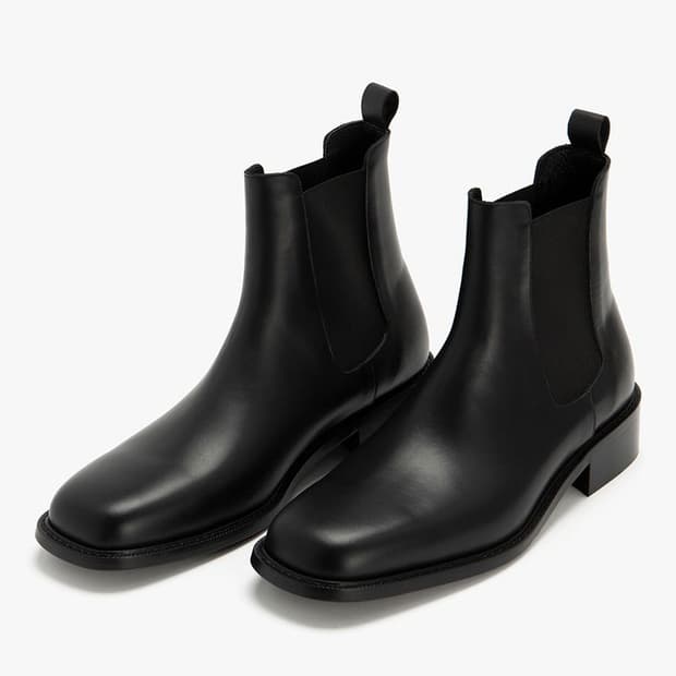 [290] 로맨틱무브 셀렉션 스퀘어토 첼시 부츠 (블랙)