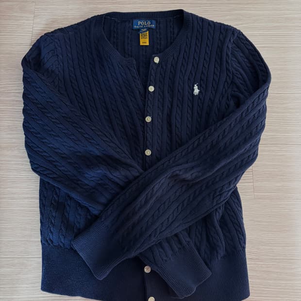 폴로 가디건 네이비 xl