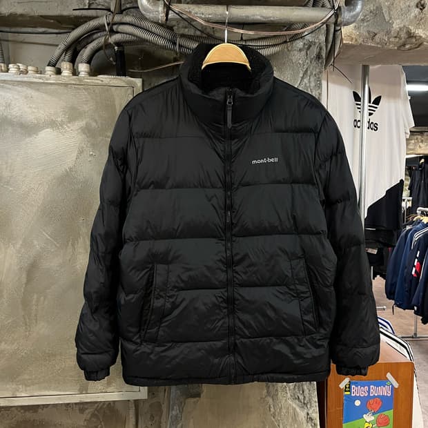 몽벨 리버시블 플리스 다운 패딩 자켓 블랙 #csz2651