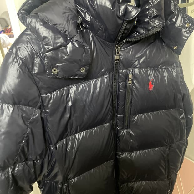 폴로 랄프로렌 유광 패딩