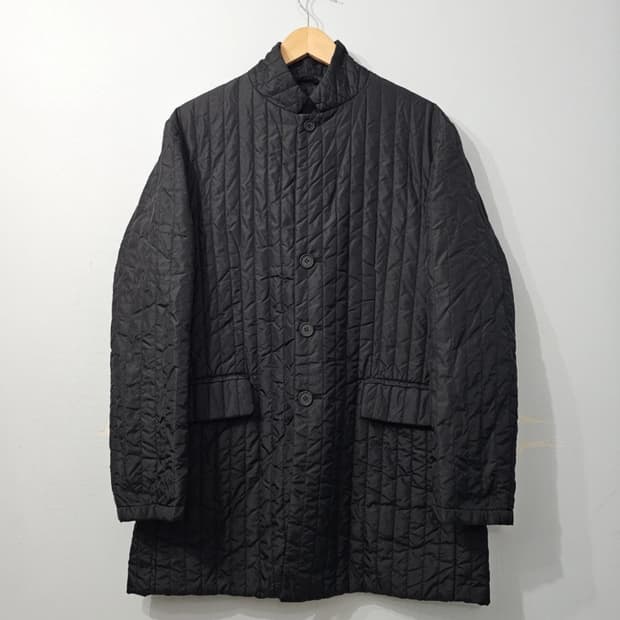 DKNY 남성 블랙 퀼팅 코트 105