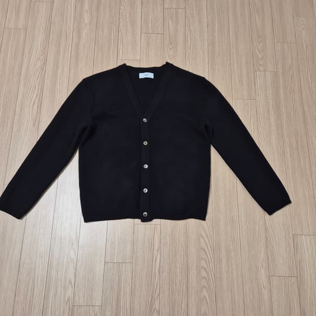 엘무드 세미오버 가디건 블랙 44 사이즈