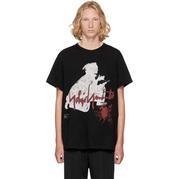 요지야마모토 Black Samurai T-Shirt