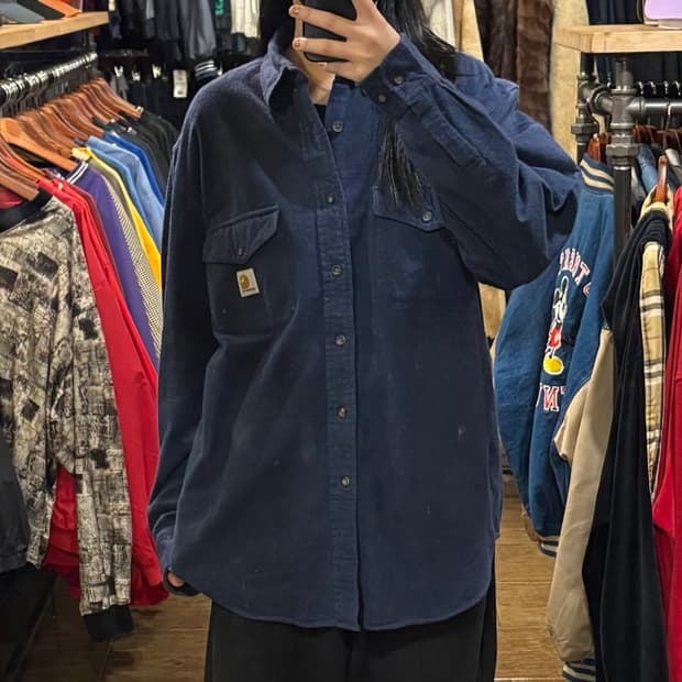 [HI] Carhartt 칼하트 긴팔 셔츠 네이비