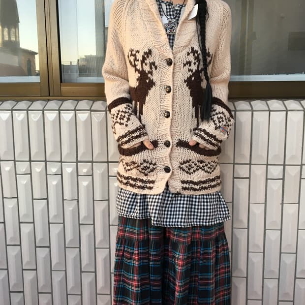 Dickies Nordic pattern knit cardigan