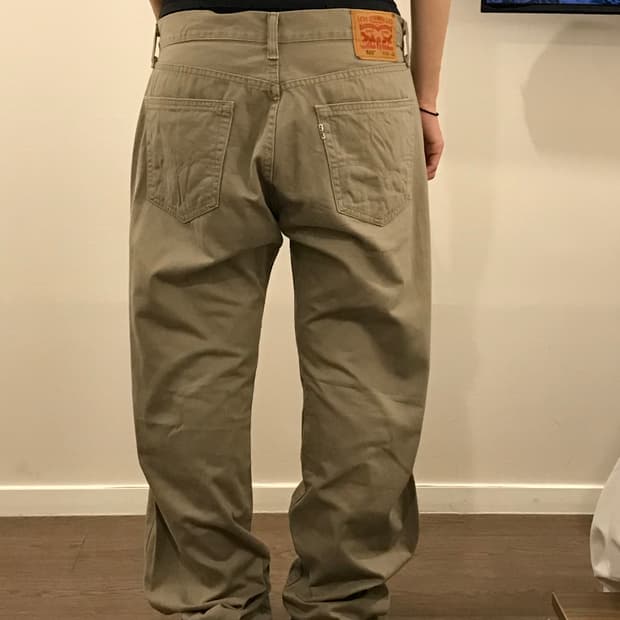 리바이스 505 34/32 베이지 팬츠