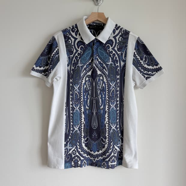 에트로(ETRO) 패턴 카라 티셔츠(ITALY)