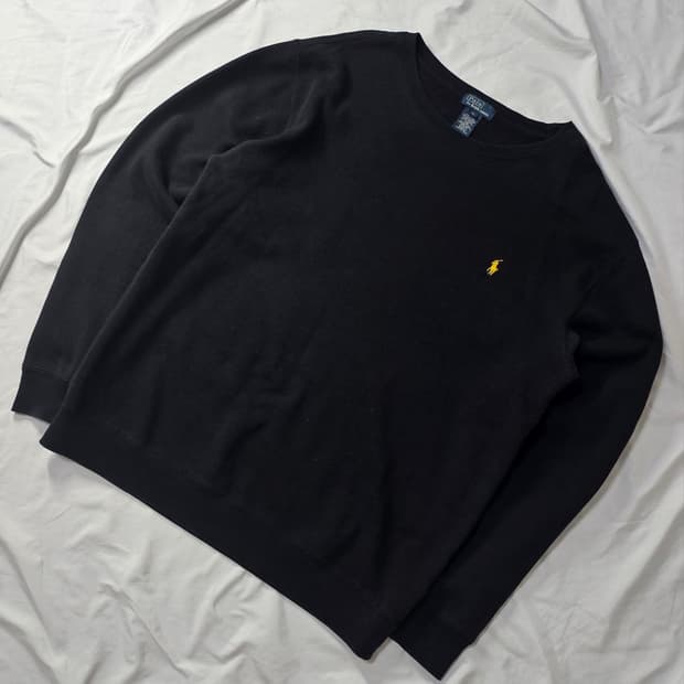 Polo 폴로 랄프로렌 기모 블랙 맨투맨 