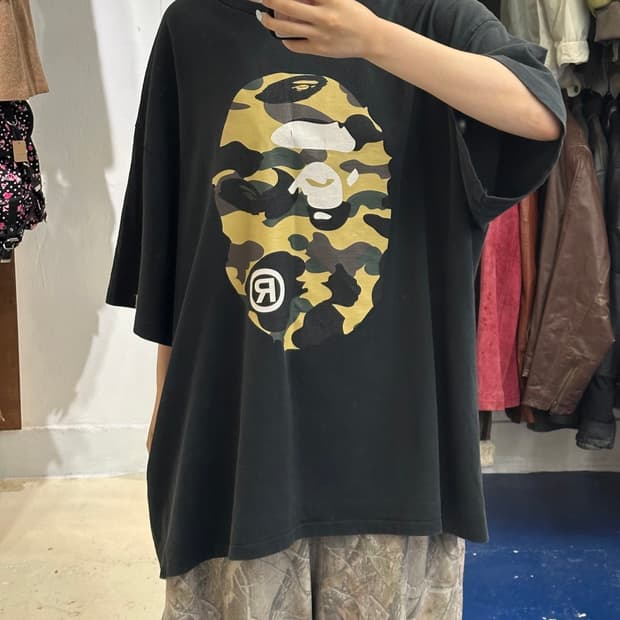 BAPE 베이프 카모 빅사루 반팔티