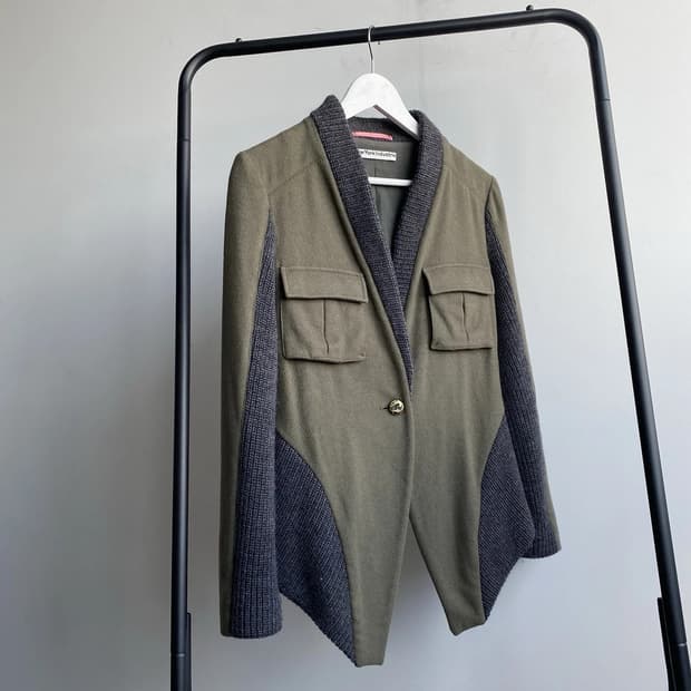 Kostas Murkudis 울캐시미어 패널 자켓