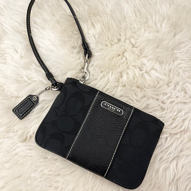 Coach Mini Black Wallet