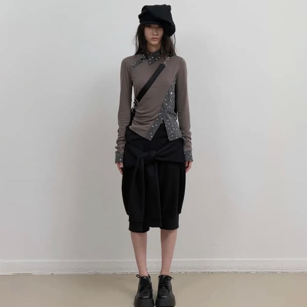 Sleeve Pumpkin Pants / Black
