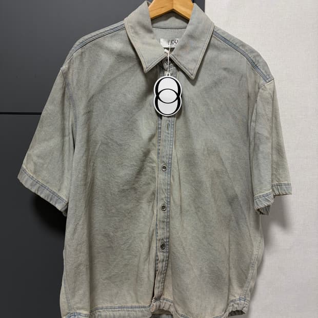 정리중) 46 엘무드 LORD 빈티지 워싱 데님 반팔 셔츠