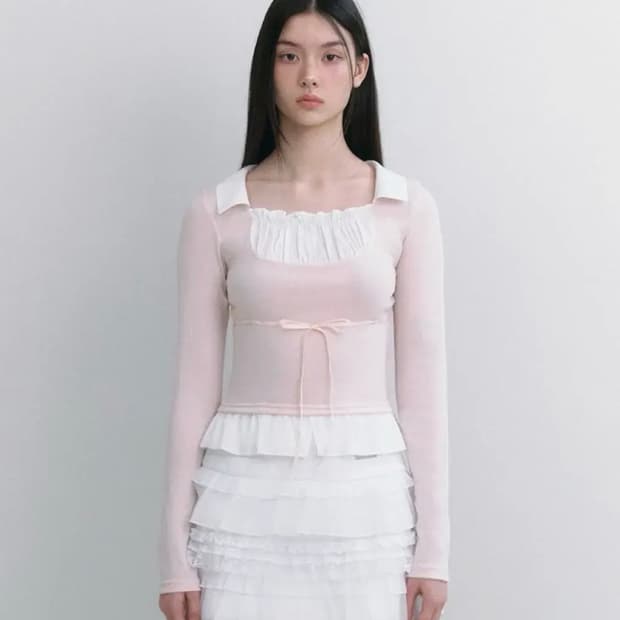 단종) 낫유어로즈 클레어 탑 핑크 드라이로즈 S