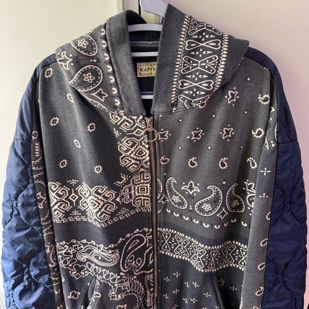 [5] 캐피탈 비부악 후드 블루종 블랙