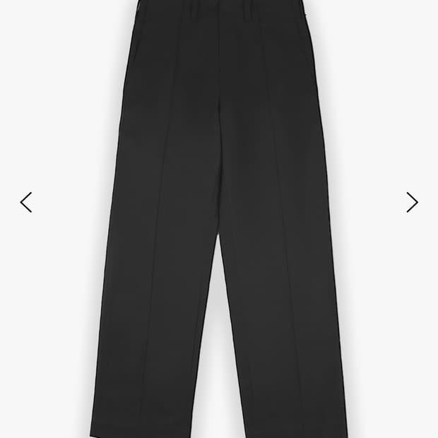 1) 레스 Stitch crease trouser black