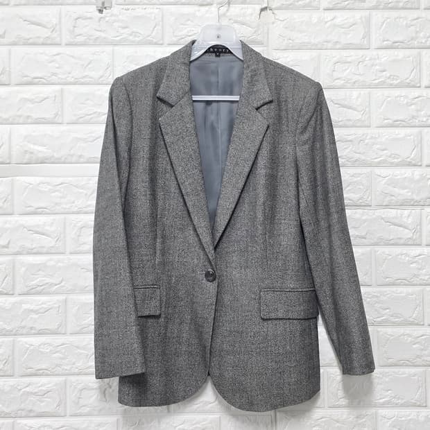 띠어리 그레이 원버튼 자켓 S