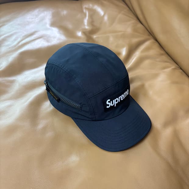 슈프림 캠프캡 모자 박스로고 25fw 고어텍스 블랙