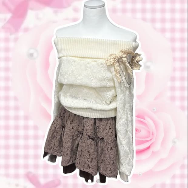 리즈리사 대장 아이보리 진주 오픈숄더