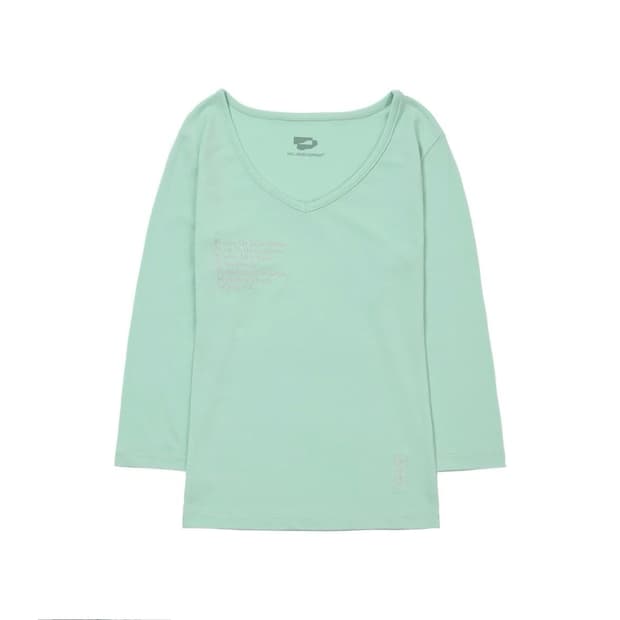 웰빙익스프레스 v neck 3/4 sleeve mint