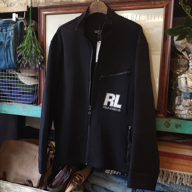 90s 폴로 진스 컴퍼니 네오프렌 다이빙 수트 바이커 자켓 XL