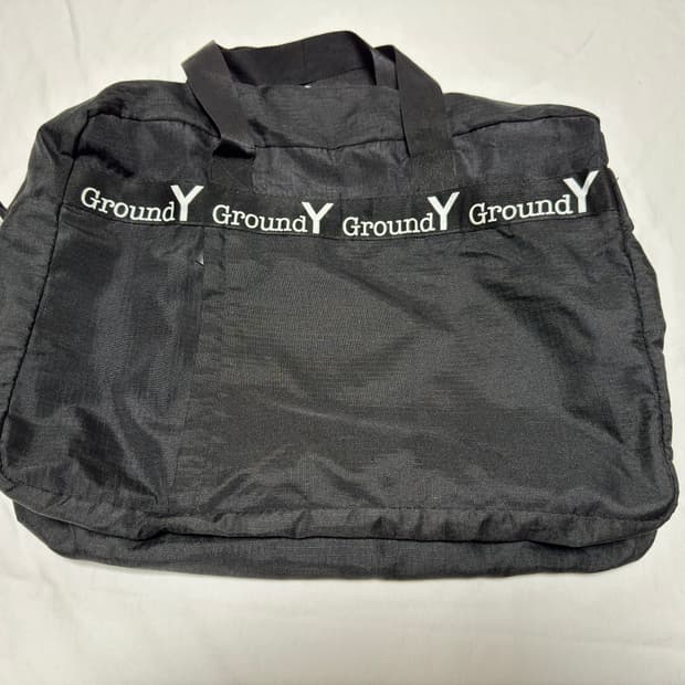 그라운드 와이(Yohji Yamamoto) 나일론 보스턴백
