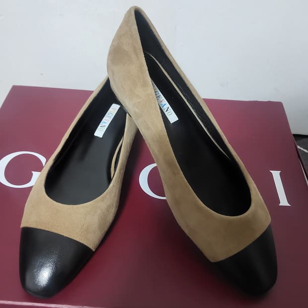 새상품 금강제화 제니아 펌프스 플랫슈즈 여자 가죽 구두 240